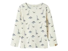 Lil Atelier bluse turtledove med dinoprint